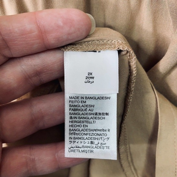 The Drop x Cellajaneblog Praline Gathered Waist Mini Shirt Dress Womens 2X NWT - Picture 14 of 15